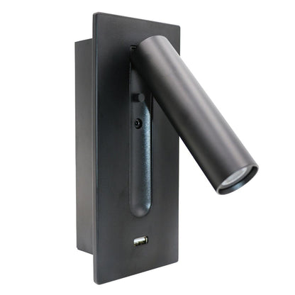 Black Bedside USB Wall Light 1001 Wall lamp