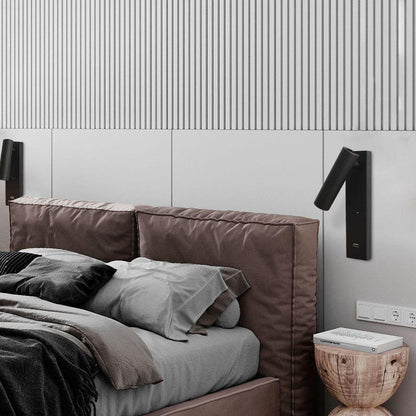 Black Bedside USB Wall Light 1001 Wall lamp