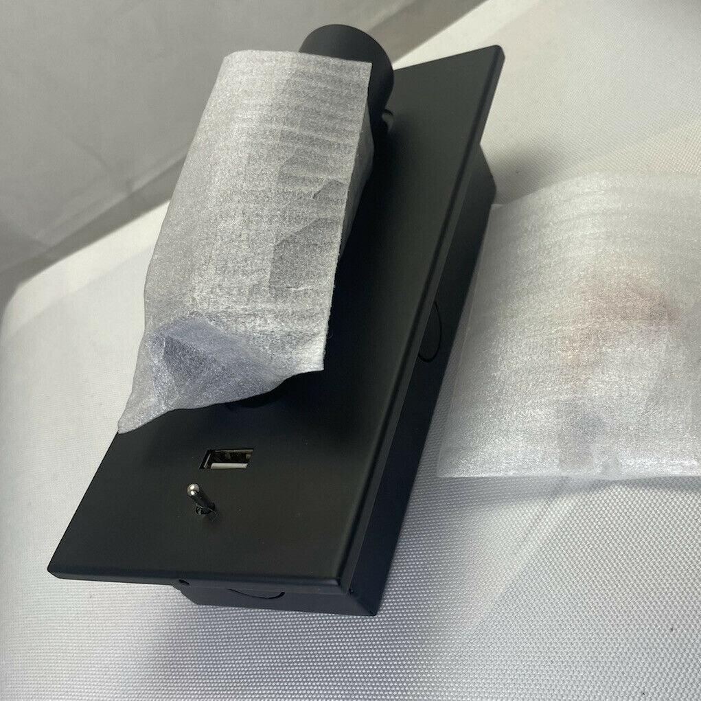 Black Bedside USB Wall Light 1001 Wall lamp