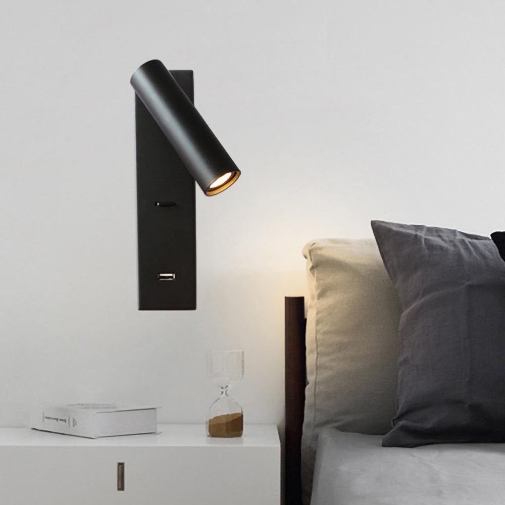 Black Bedside USB Wall Light 1001 Wall lamp