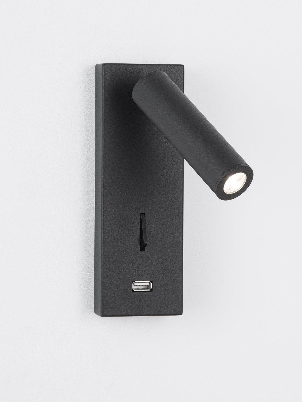 Black Bedside USB Wall Light 1001 Wall lamp