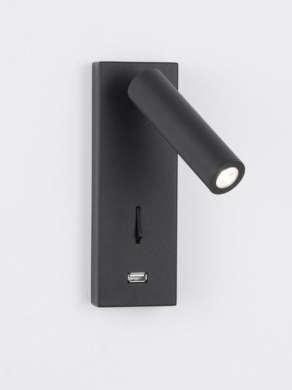 Black Bedside USB Wall Light 1001 Wall lamp