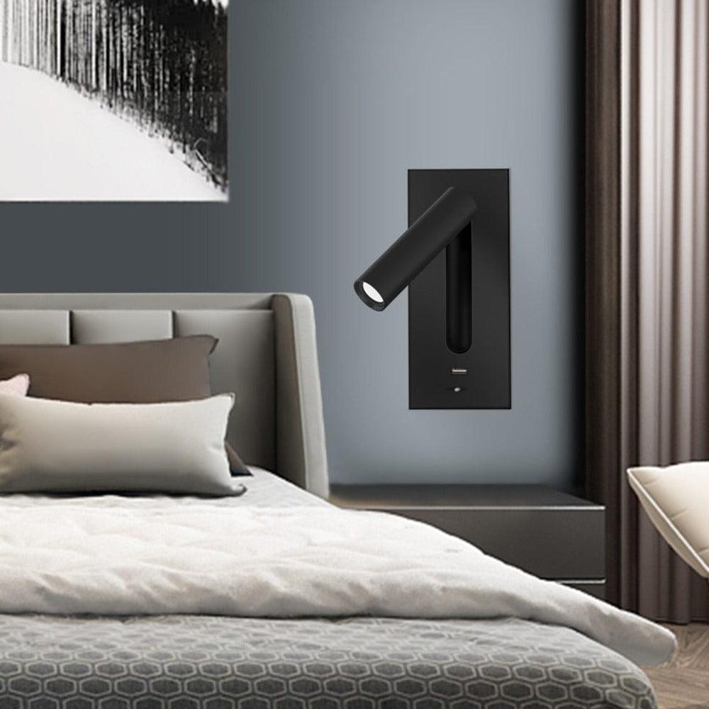 Black Bedside USB Wall Light 1001 Wall lamp