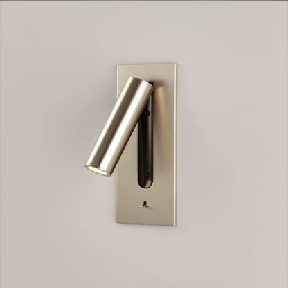Black Bedside USB Wall Light ? 3″ x H 7.2″ / Dia 7.8cm x H 18.3cm / Nickel 1001 Wall lamp