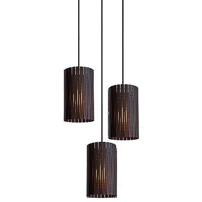 Kerflights Wood Circular Multi-Light Pendant