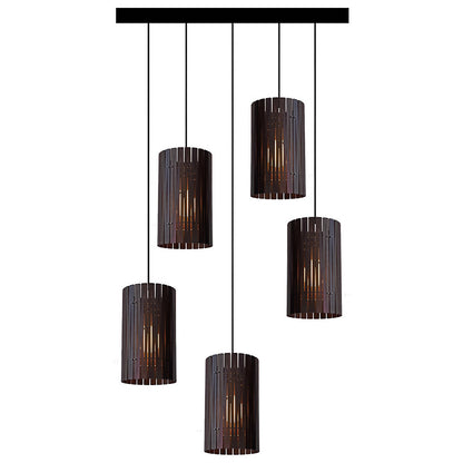 Kerflights Wood Circular Multi-Light Pendant