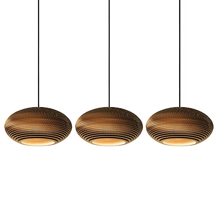 Scraplights Cluster Disc Linear Multi-Light Pendant