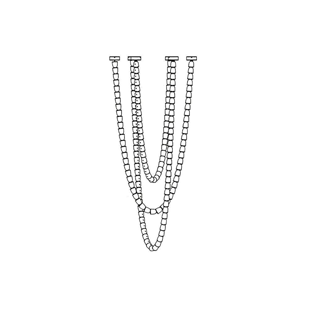 Gabriel Chandelier G 161 heads ? 47.2″ x H 118″ / Dia 120cm x H 300cm / Clear & Chrome / Warm Light Chandelier