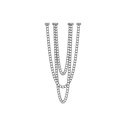 Gabriel Chandelier G 161 heads ? 47.2″ x H 118″ / Dia 120cm x H 300cm / Clear & Chrome / Warm Light Chandelier