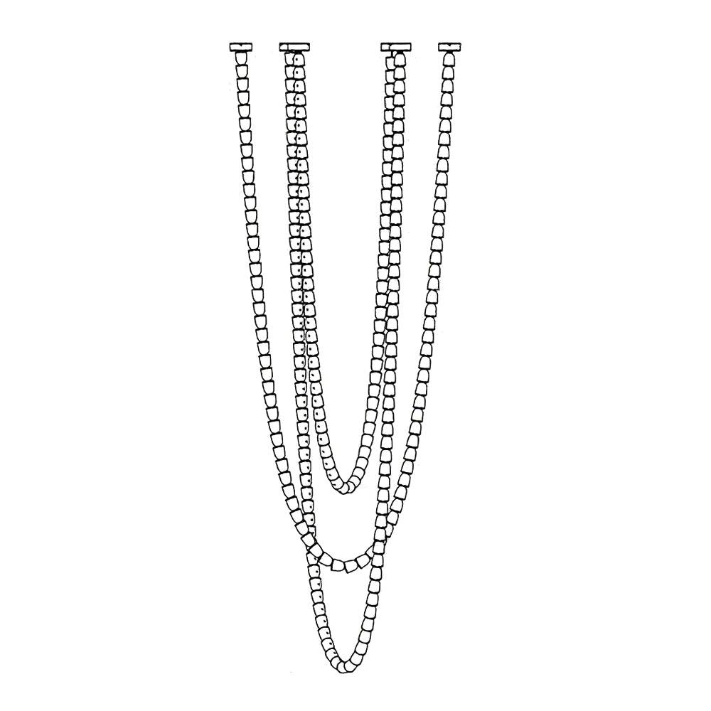 Gabriel Chandelier G 218 heads ? 59″ x H 157.5″ / Dia 150cm x H 400cm / Clear & Chrome / Warm Light Chandelier