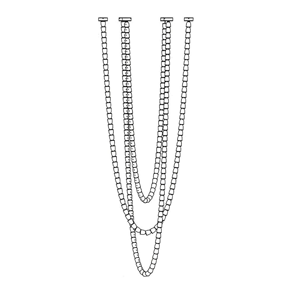 Gabriel Chandelier G 249 heads ? 59″ x H 177.2″ / Dia 150cm x H 450cm / Clear & Chrome / Warm Light Chandelier