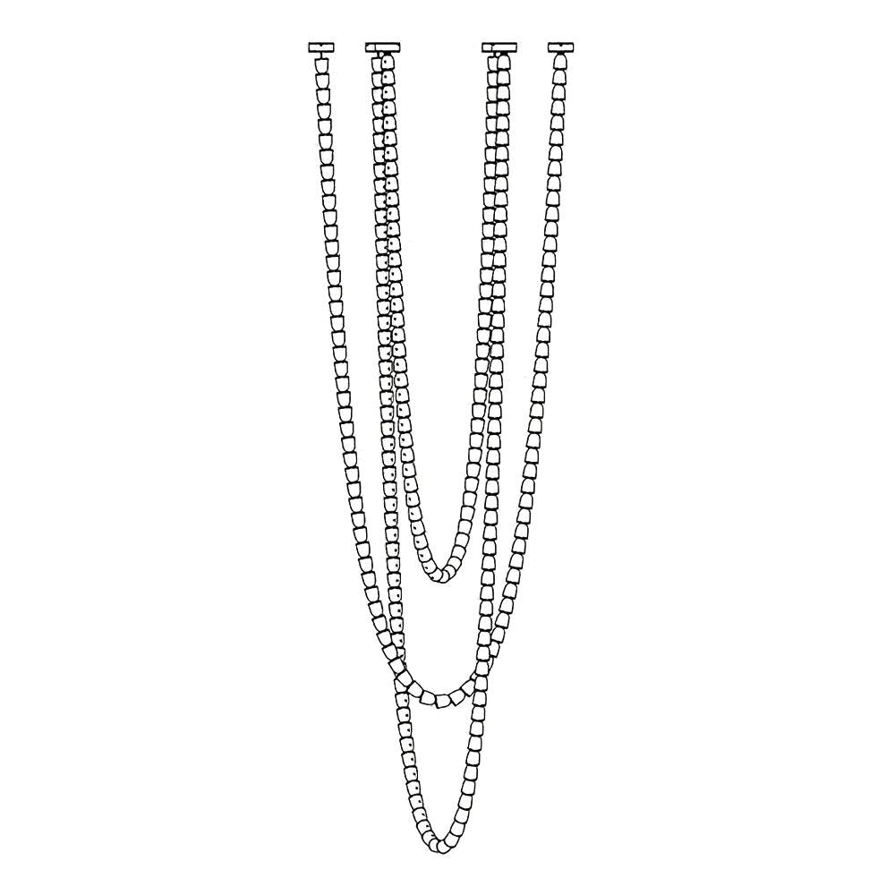 Gabriel Chandelier G 270 heads ? 59″ x H 198.8″ / Dia 150cm x H 505cm / Clear & Chrome / Warm Light Chandelier