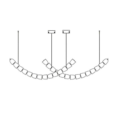 Gabriel Chandelier Style A 28heads L 66.9″ x H 59″ / L 170cm x H 150cm / Clear & Chrome / Warm Light Chandelier