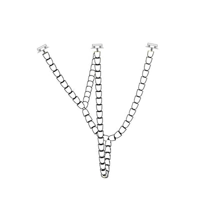 Gabriel Chandelier Style F 67heads ? 59″ x H 70.9″ / Dia 150cm x H 180cm / Clear & Chrome / Warm Light Chandelier
