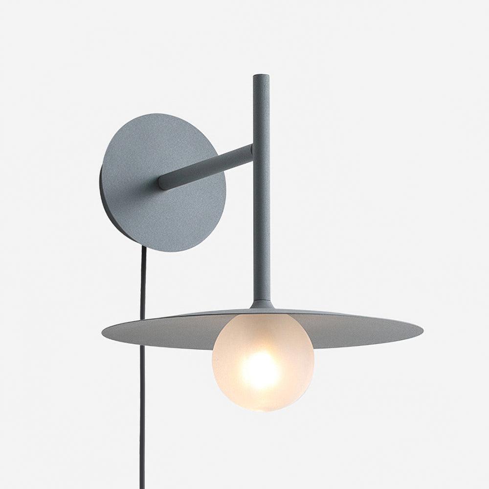 Gea Iron Plug-In Wall Lamp Dia 9.8″ X H 10.2″ / Dia 25cm X H 26cm / Gray / US Plug Wall lamp