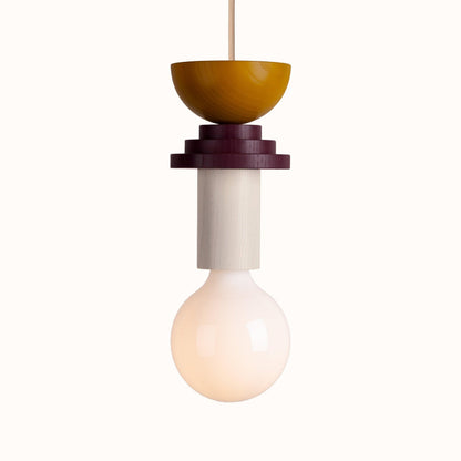 Geometric Building Blocks Pendant Lamp Model F Size: Dia 4.7″x H 9.8″ / Dia 12cm x H 25cm / Colorful Pendant light
