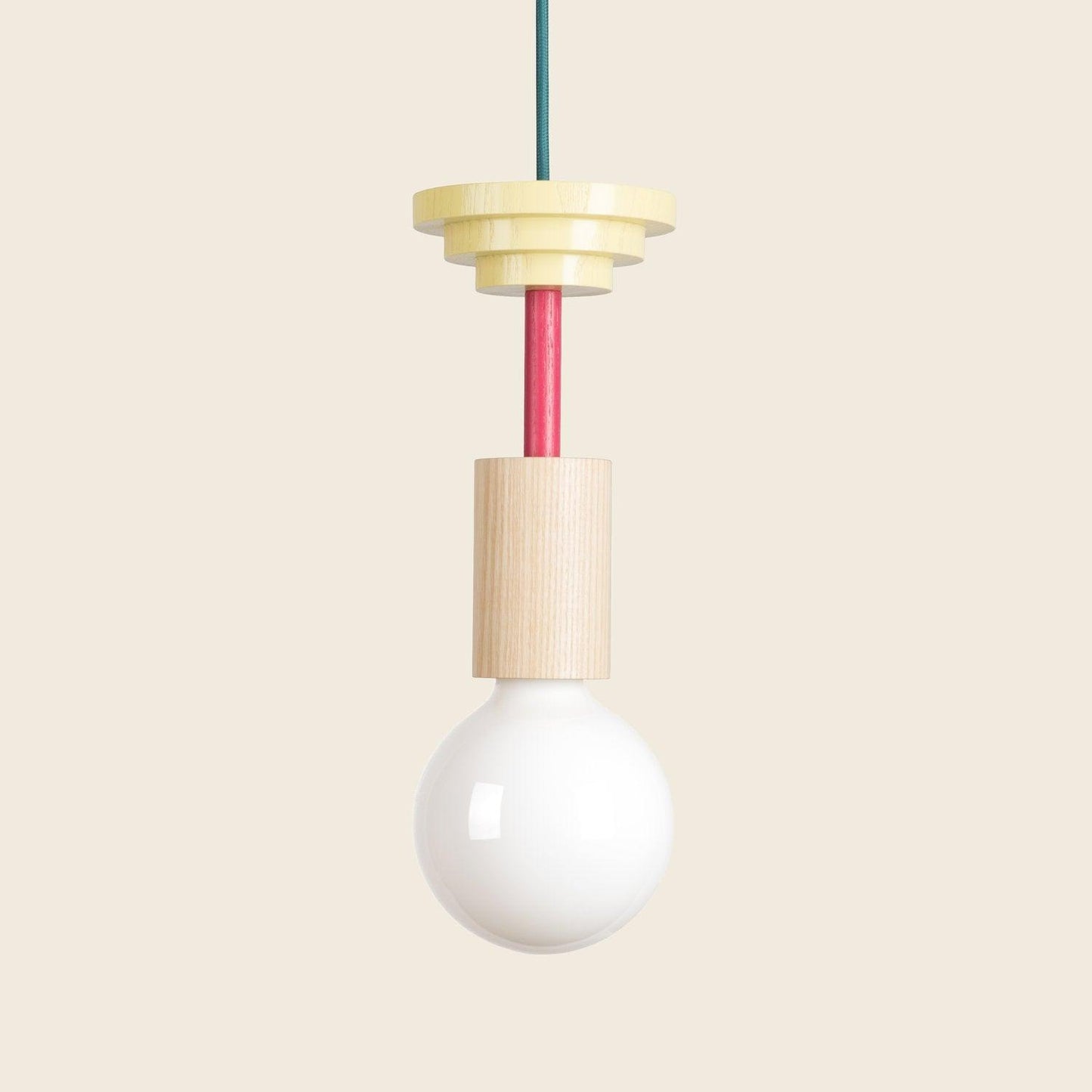 Geometric Building Blocks Pendant Lamp Model G Size: Dia 4.7″x H 9.8″ / Dia 12cm x H 25cm / Colorful Pendant light