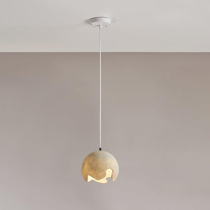 Geometric Resin Pendant Light Dia 7.9″ x H 59″ / Dia 20cm x H 150cm / Beige Pendant light