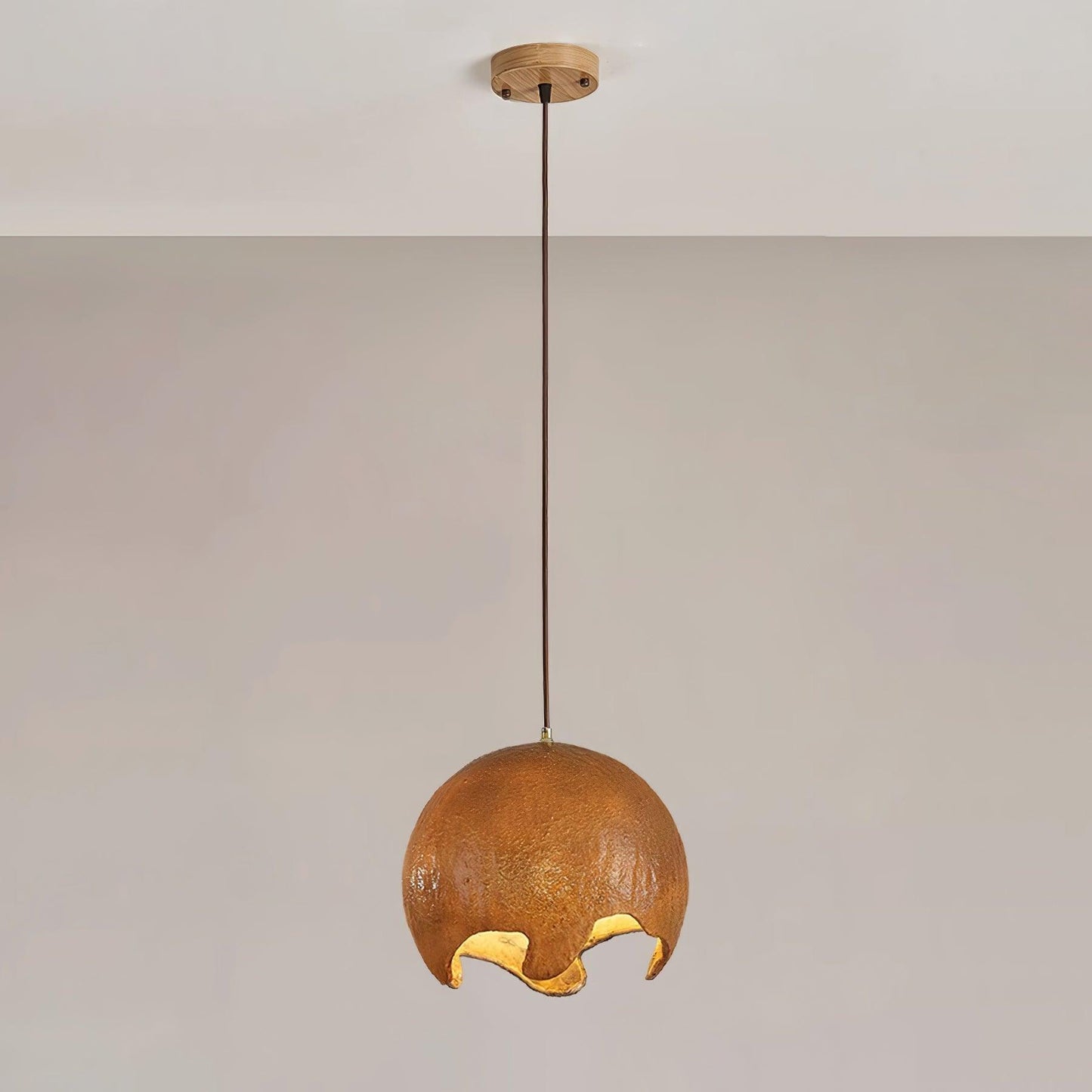 Geometric Resin Pendant Light Dia 11.8″ H 59″ / Dia 30cm x H 150cm / Brown Pendant light