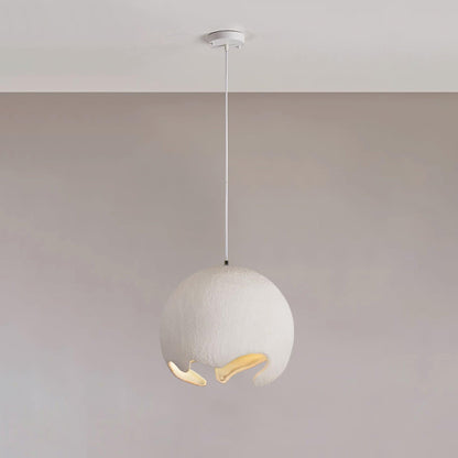 Geometric Resin Pendant Light Dia 15.7″ H 59″ / Dia 40cm x H 150cm / White Pendant light