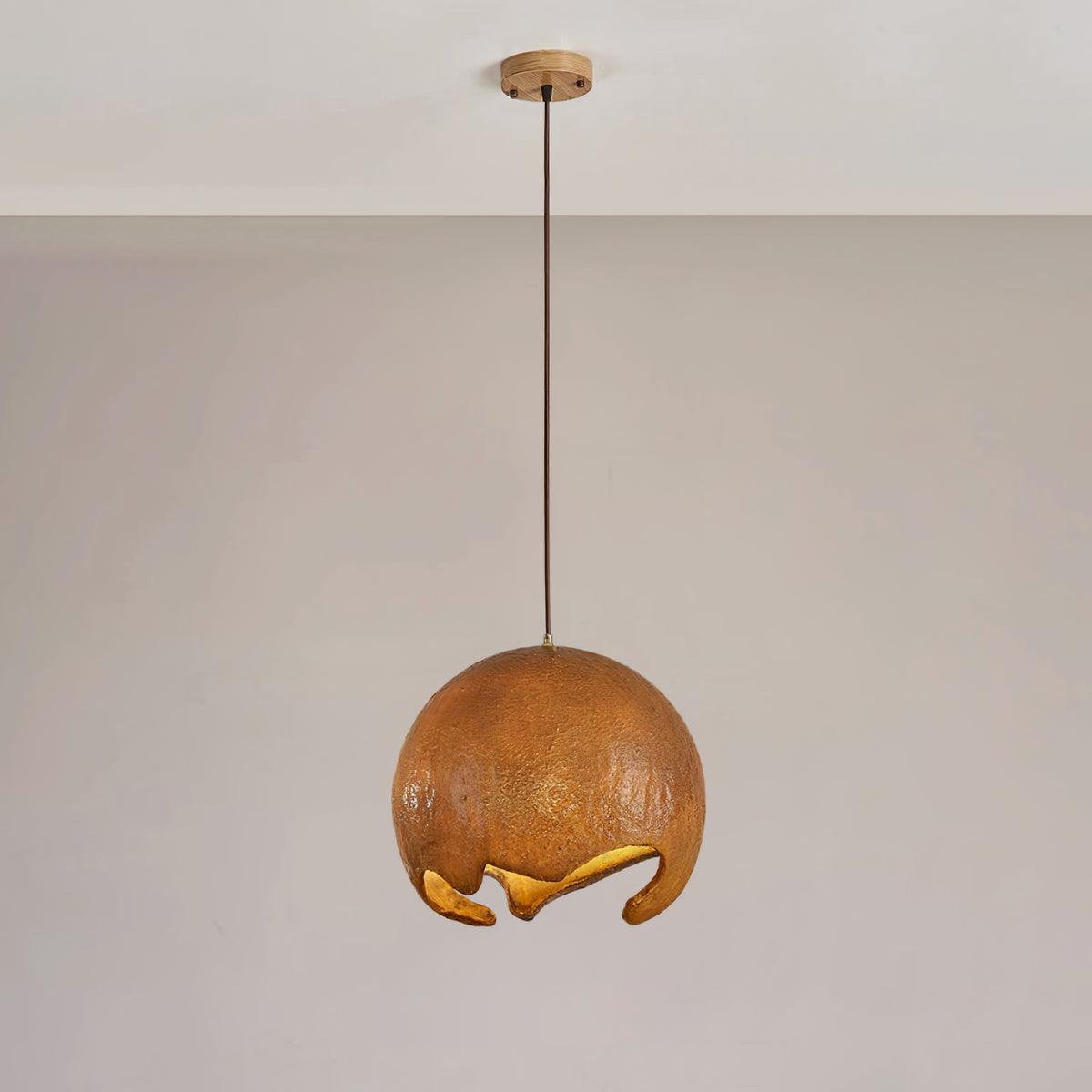 Geometric Resin Pendant Light Dia 15.7″ H 59″ / Dia 40cm x H 150cm / Brown Pendant light