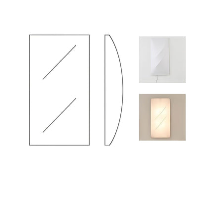 Geometric Series Wall Sconce Rectangle L 31.5″ x H 63″ / L 80cm x H 160cm / White / Warm Light Wall lamp