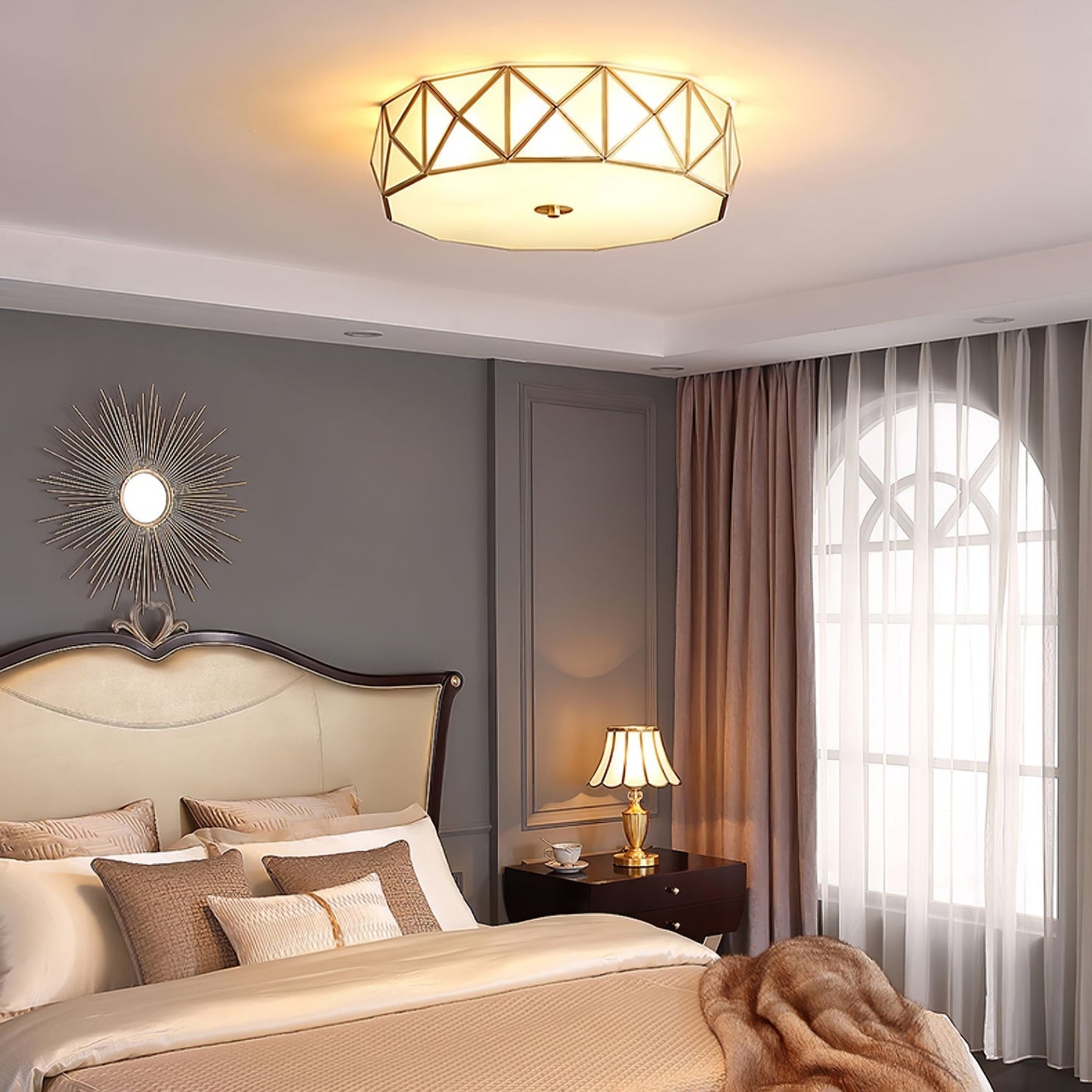 Geometric Shaped Flush Ceiling Light Ceiling lamp