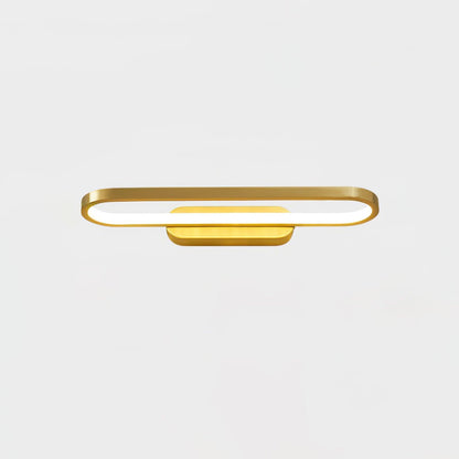 Gianni LED Wall Light L 15.7″ x H 2″ / L 40cm x H 5cm / Brass / Three-Color Changing Light Wall lamp