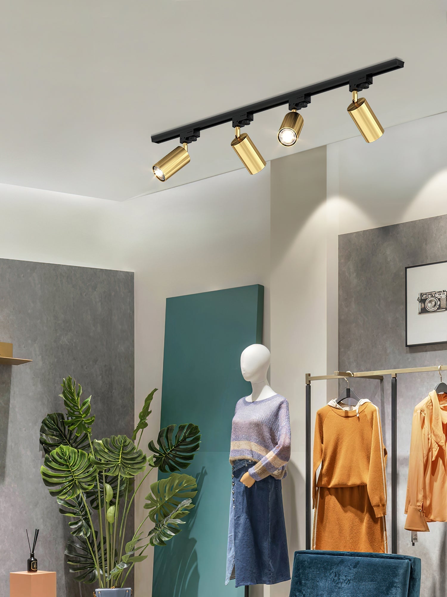 Gilded Rail Track Light Ceiling lamp