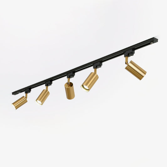 Gilded Rail Track Light 5-Lights L 59.1″ x H 8.7″ / Black & Gold Ceiling lamp