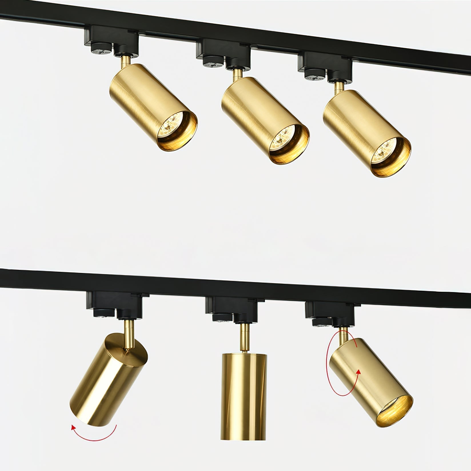 Gilded Rail Track Light Ceiling lamp