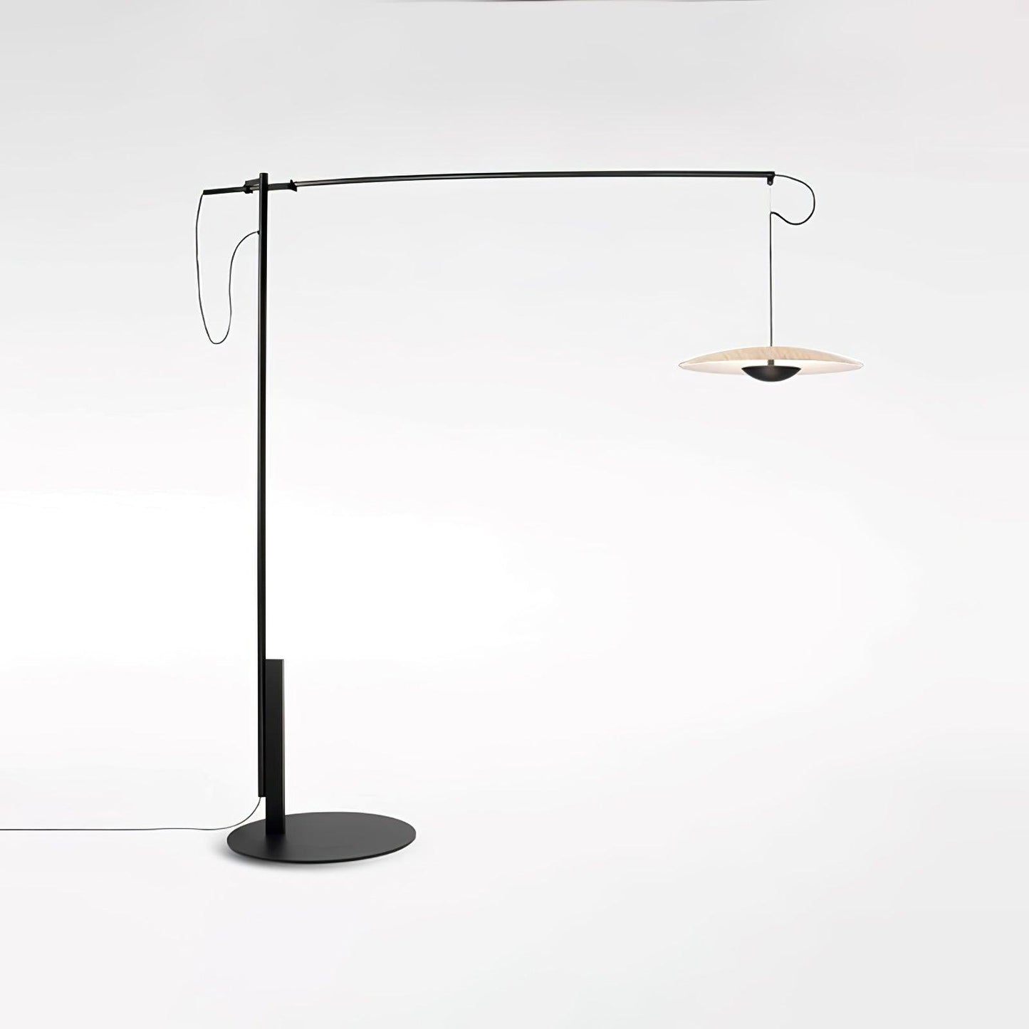 Innovative Directional Floor Lamp Dia 54.7″ x H 70.9″ / Dia 139cm x H 180cm / Woodgrain / US Plug Floor lamp