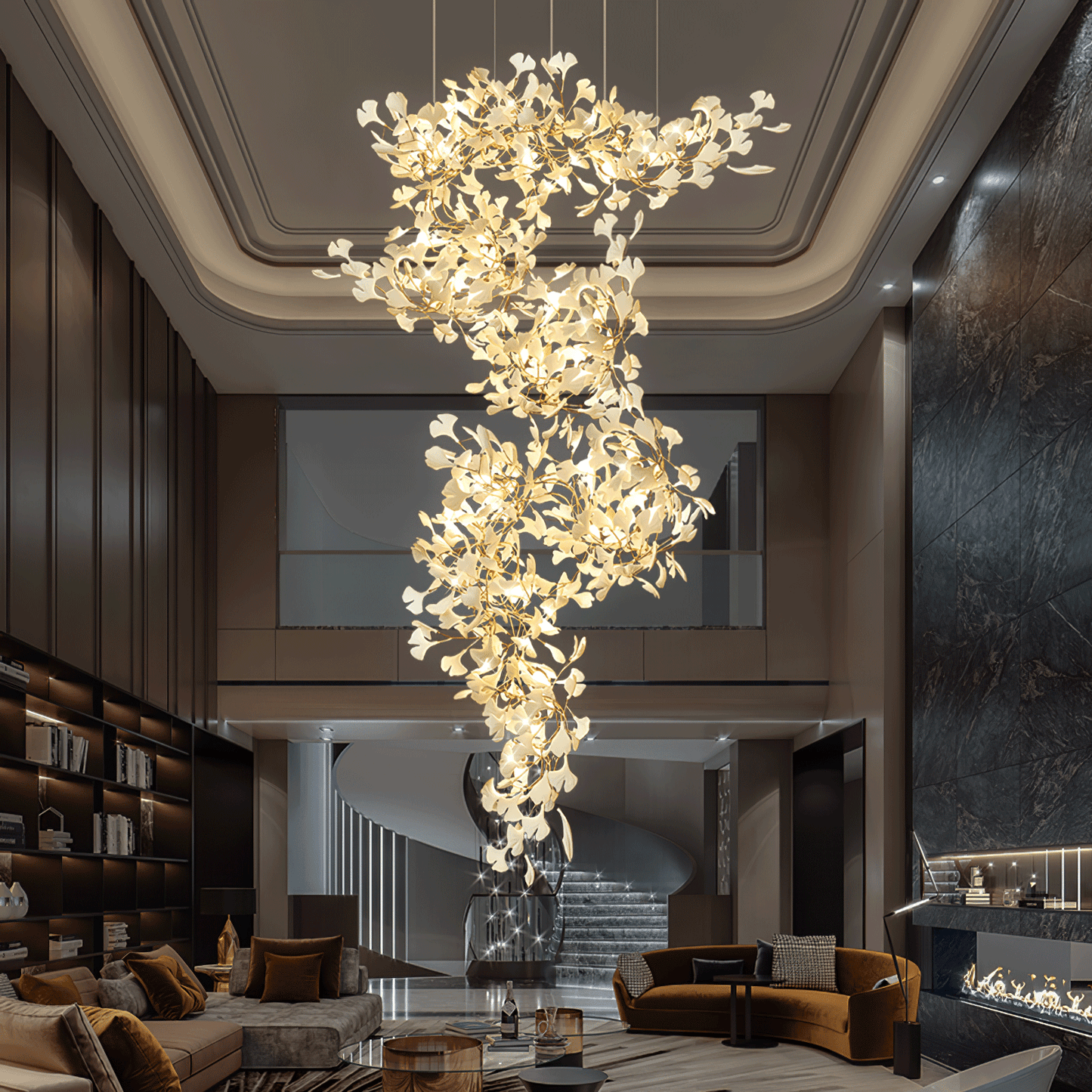 Gingko Chandelier F Chandelier