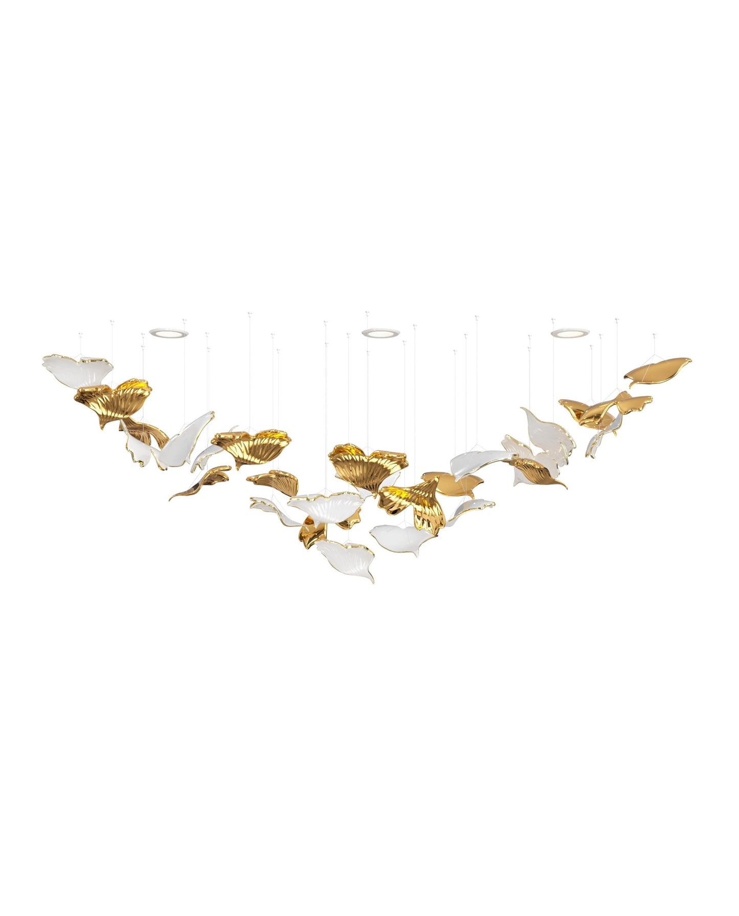 Ginkgo Tree Chandelier Commercial Interior Customize