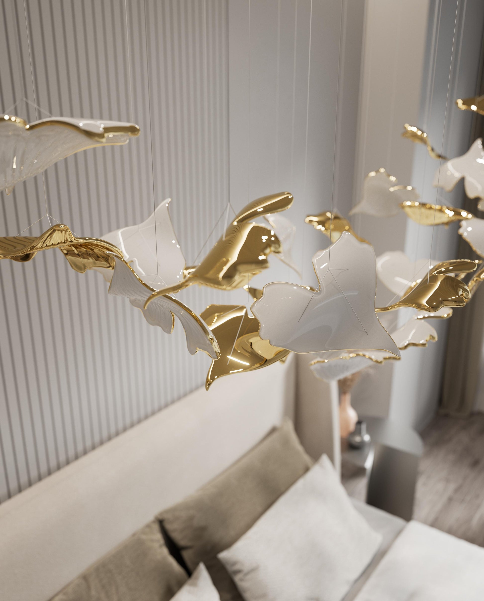 Ginkgo Tree Chandelier Commercial Interior Customize
