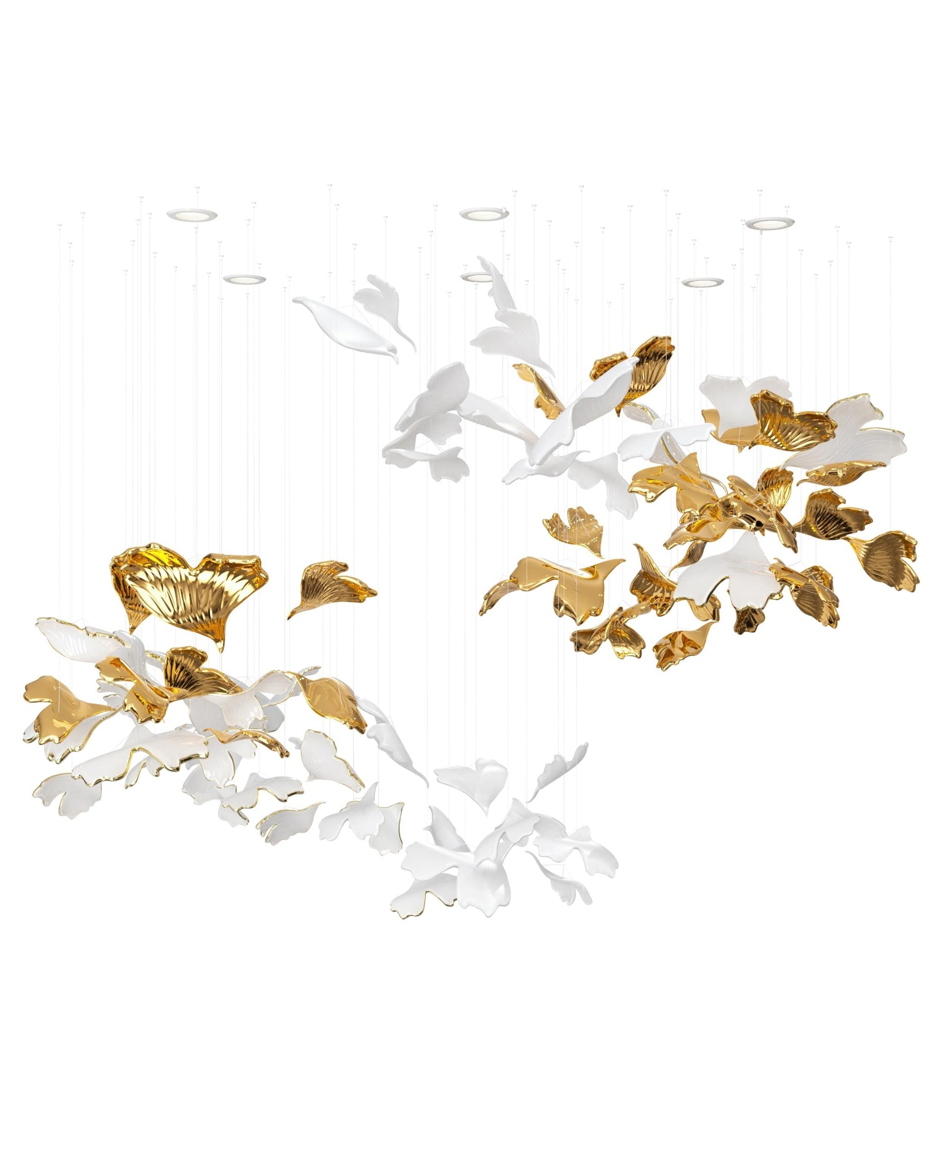 Ginkgo Tree Chandelier Commercial Interior Customize