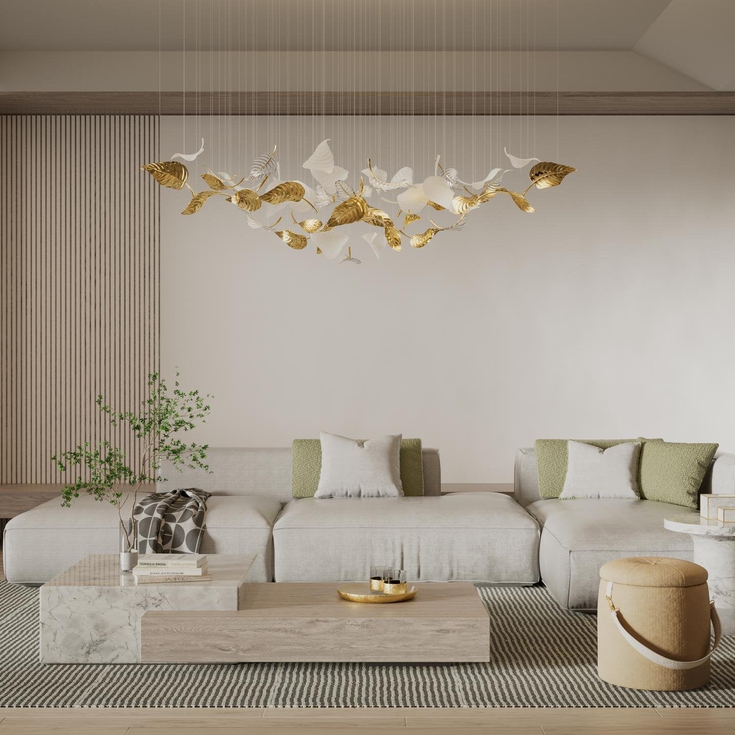 Linden Leaves Chandelier Chandelier