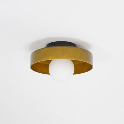 Gino Ceiling Lamp ? 9.8″ x H 2.8″ / Dia 25cm x H 7cm / Brown Ceiling lamp