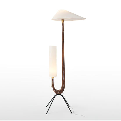 Giraffe Floor Lamp Dia 21.6″ x H 63.7″ / Dia 55cm x H 162cm / Walnut & White & Black / US plug Floor lamp