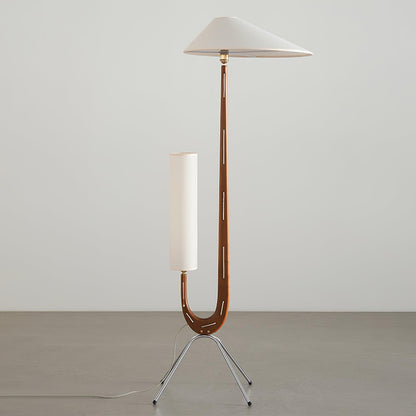Giraffe Floor Lamp Dia 21.6″ x H 63.7″ / Dia 55cm x H 162cm / Walnut & White & Stainless steel / US plug Floor lamp