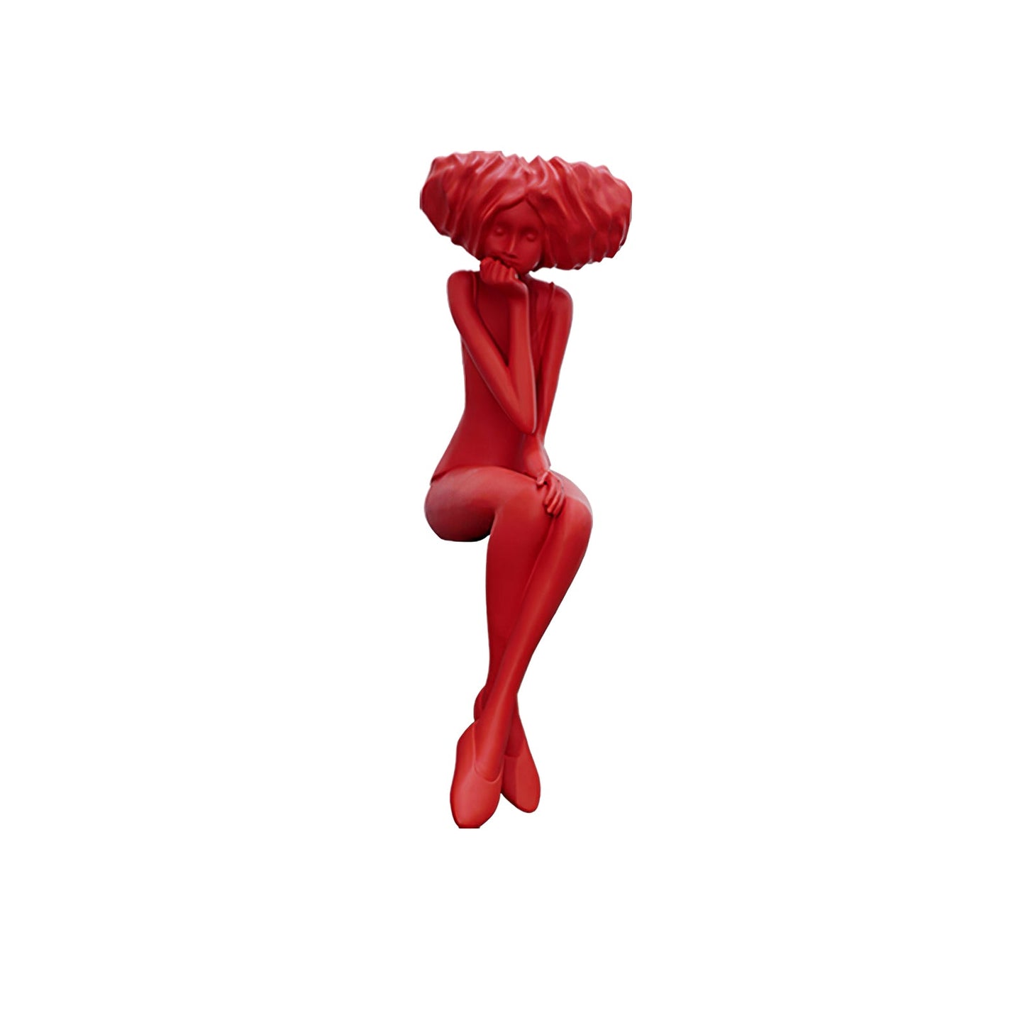 Girl Meditate Sculpture Ornaments Home Decor