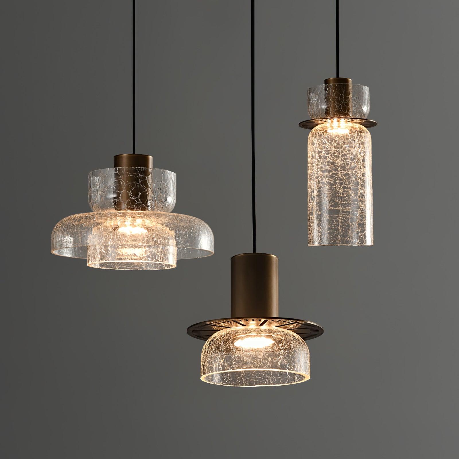 Glacier Crackle Glass Pendant Lamp Pendant light