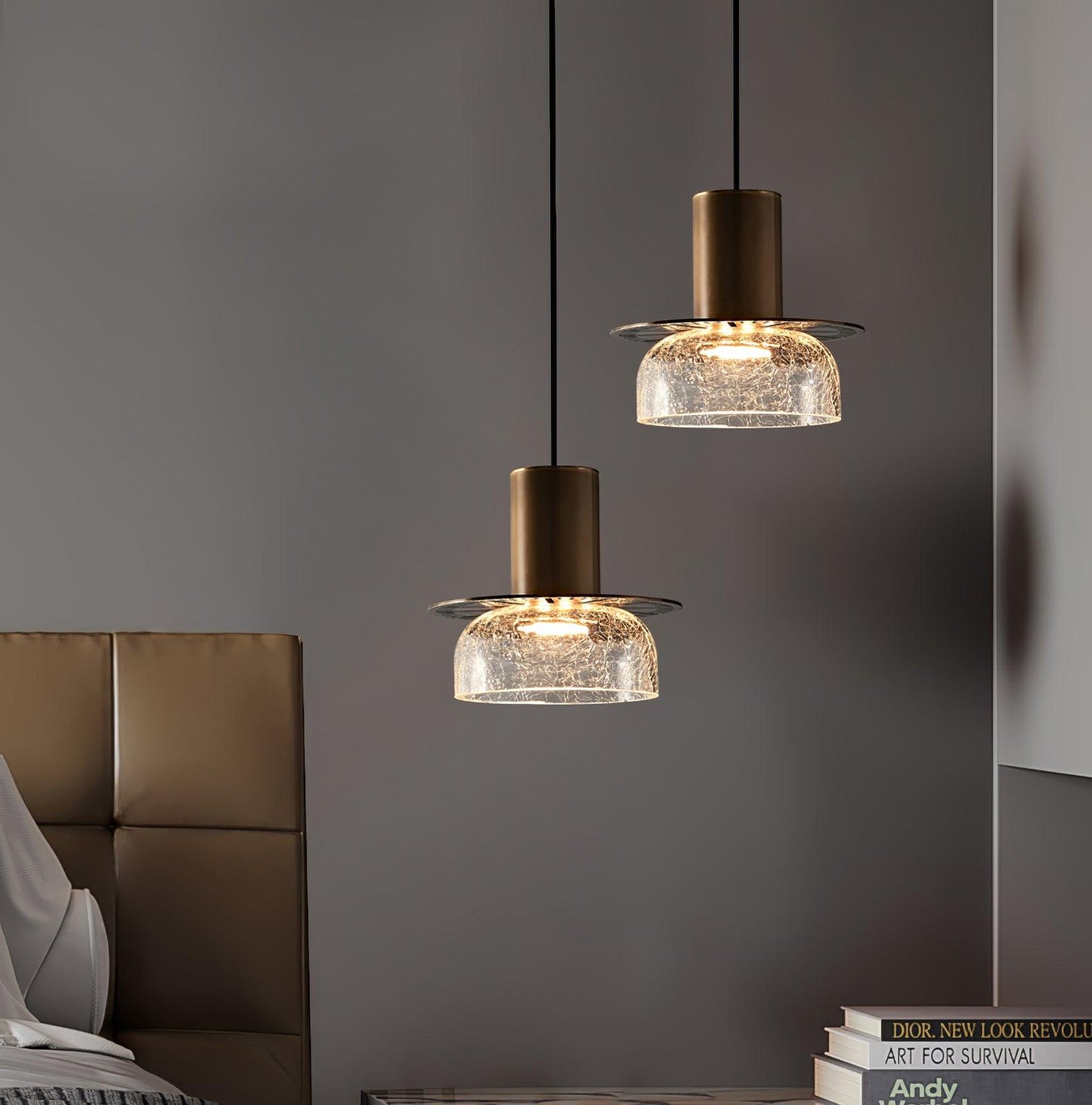 Glacier Crackle Glass Pendant Lamp Pendant light