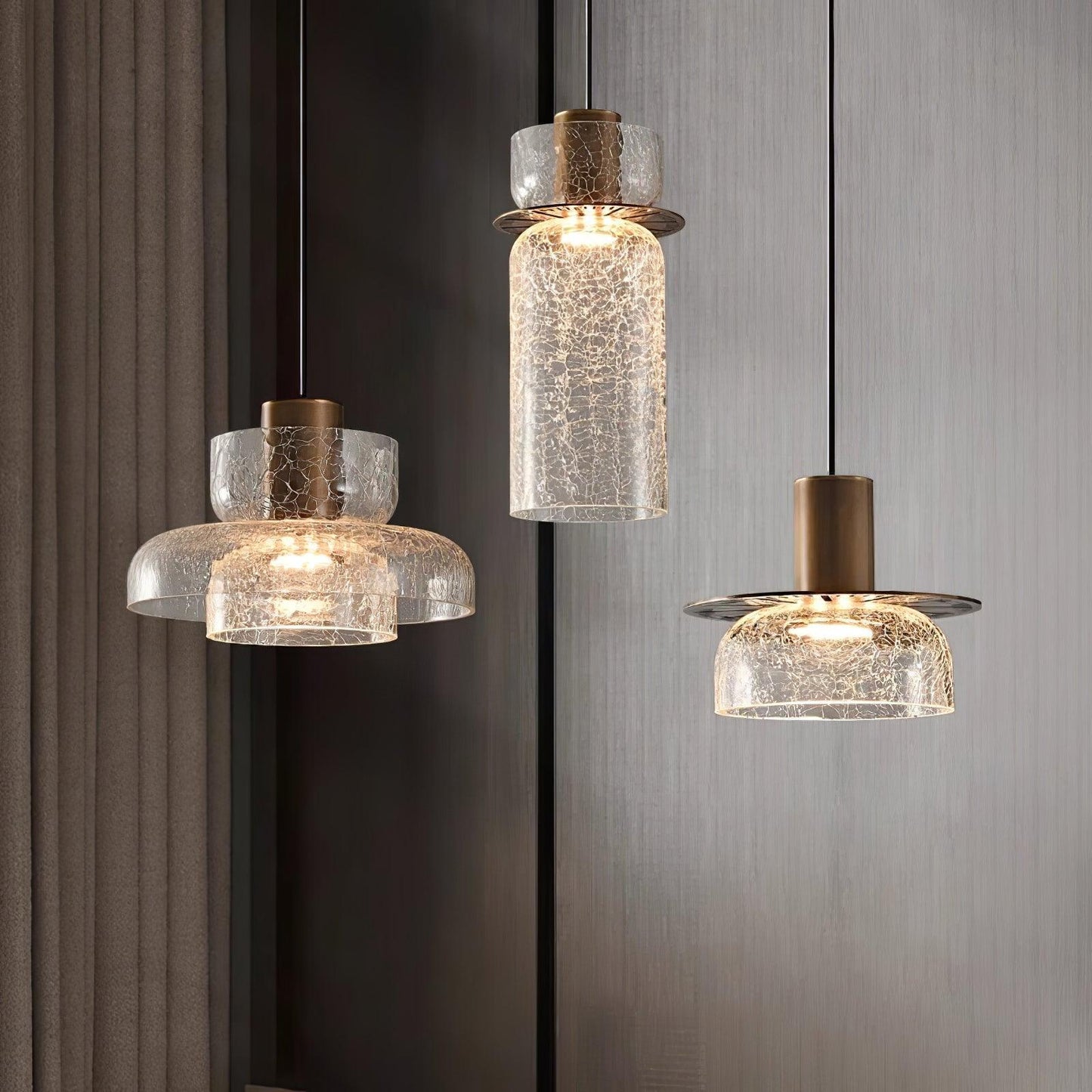 Glacier Crackle Glass Pendant Lamp Pendant light