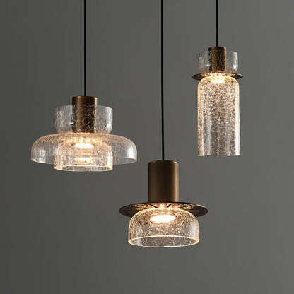 Glacier Crackle Glass Pendant Lamp Pendant light