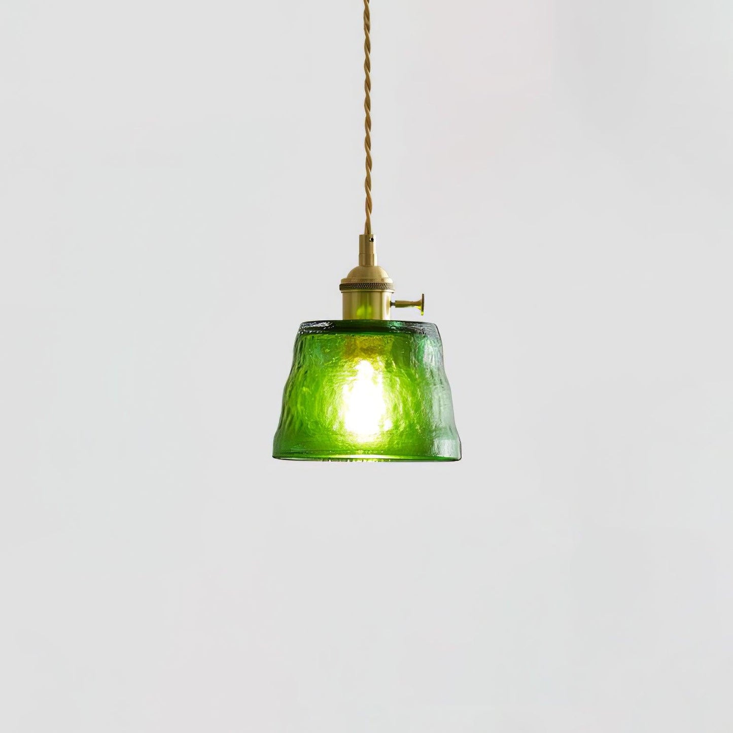 Glass Cup Pendant Lamp Model C Dia 4.9″ x H 3.5″ / Dia 12.5cm x H 9cm / Brass Pendant light