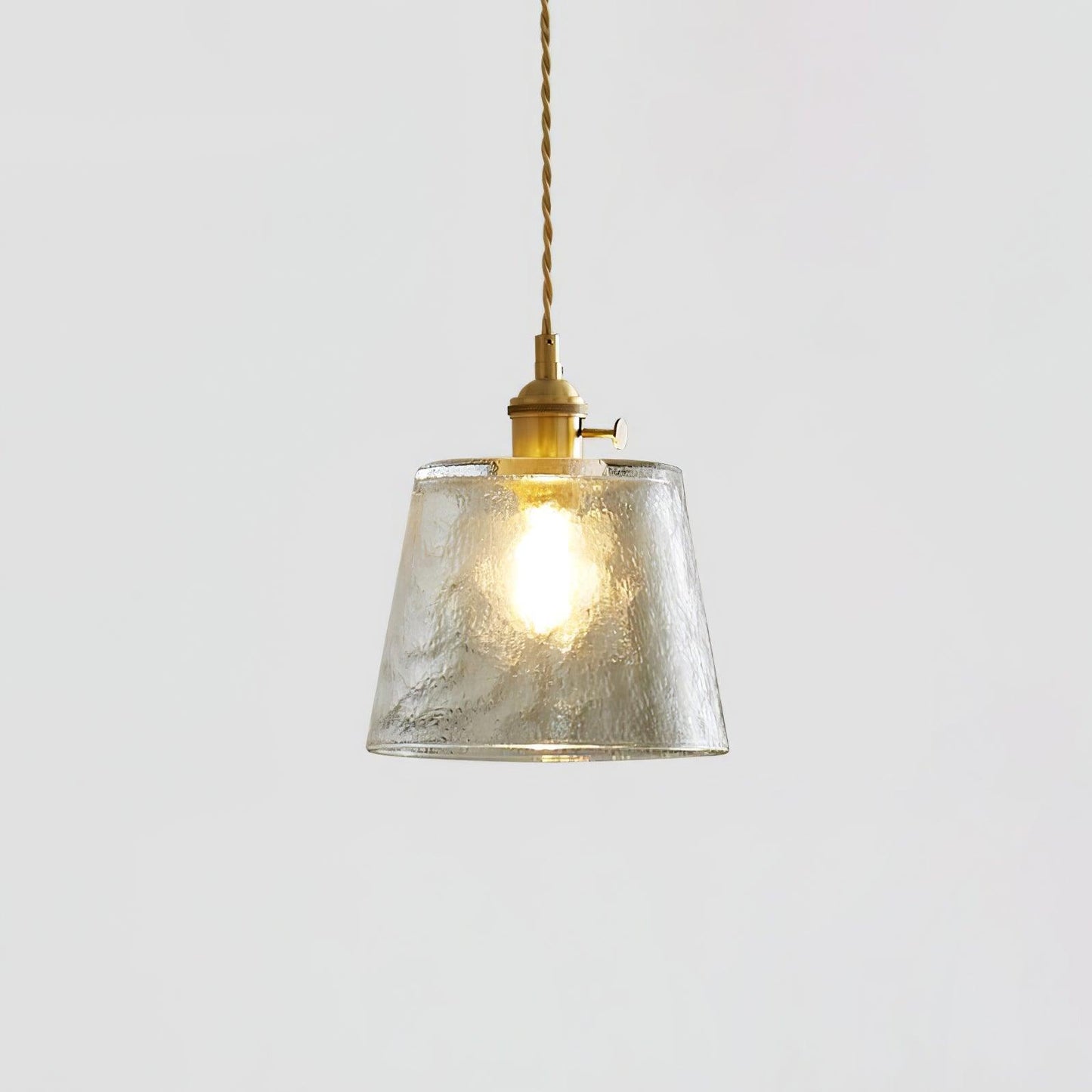 Glass Cup Pendant Lamp Model D Dia 6.5″ x H 5.3″ / Dia 16.5cm x H 13.5cm / Brass Pendant light
