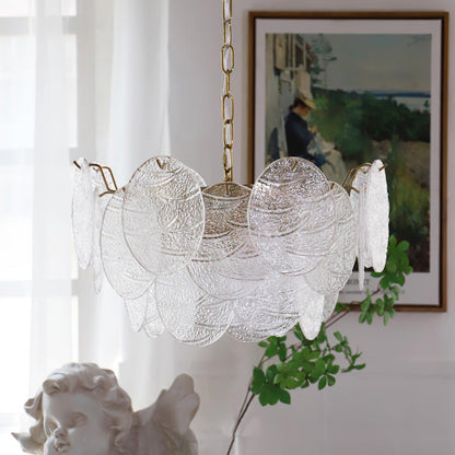 Glass Disc Chandelier Chandelier