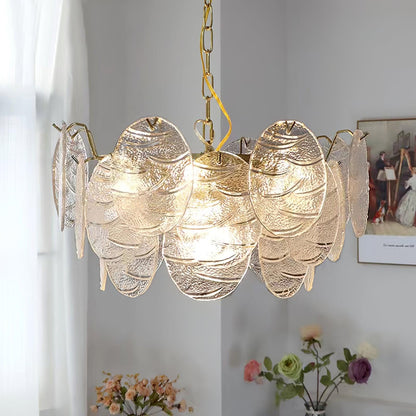 Glass Disc Chandelier Chandelier