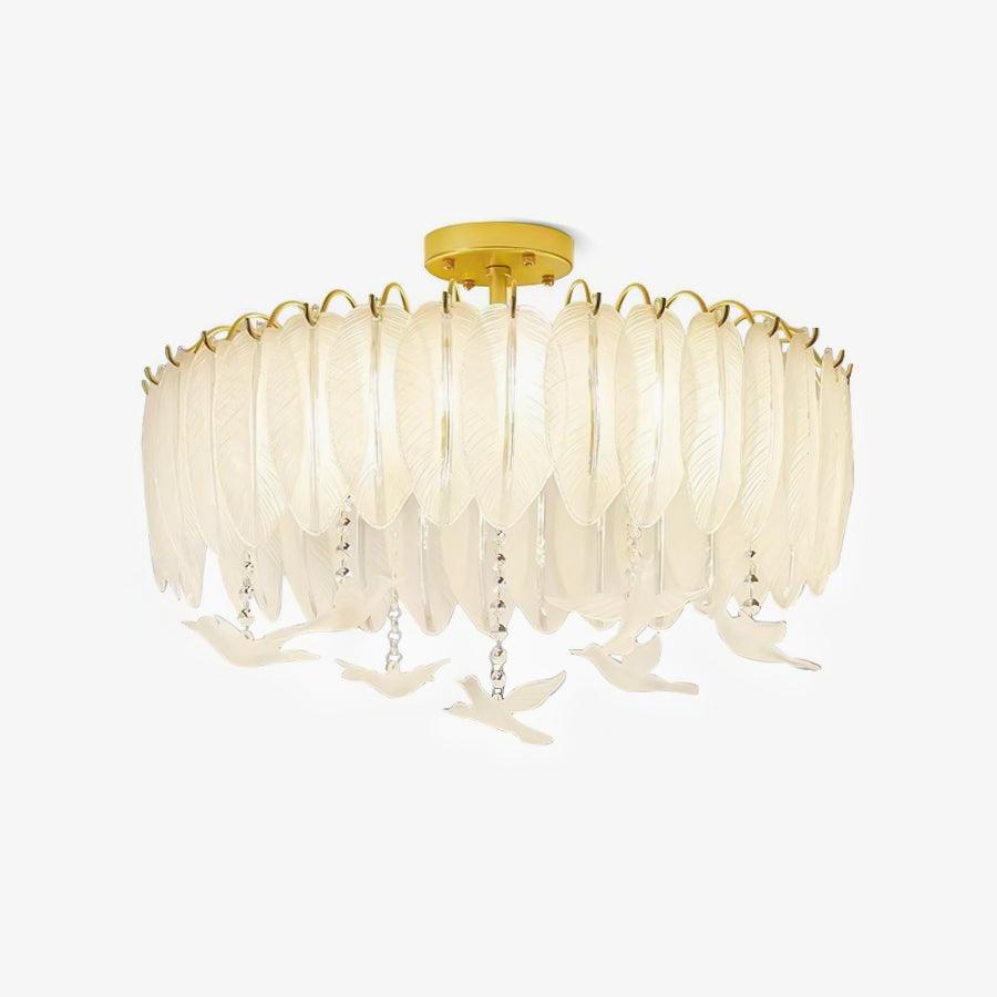 Glass Feather Ceiling Light Ceiling lamp